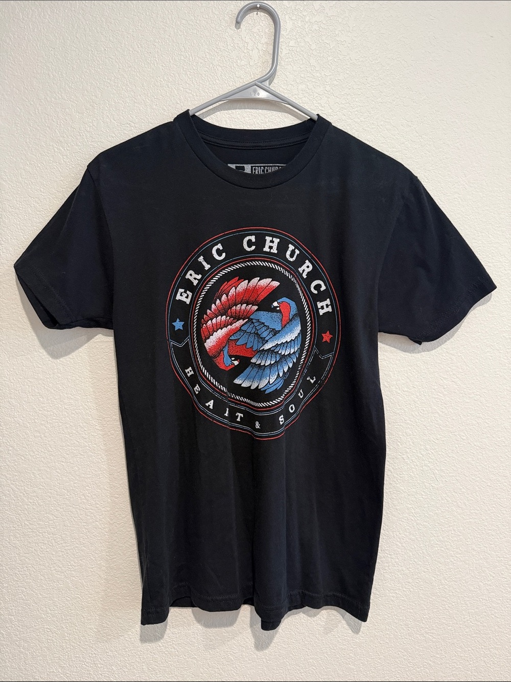 Eric Church size small Black Graphic Tee